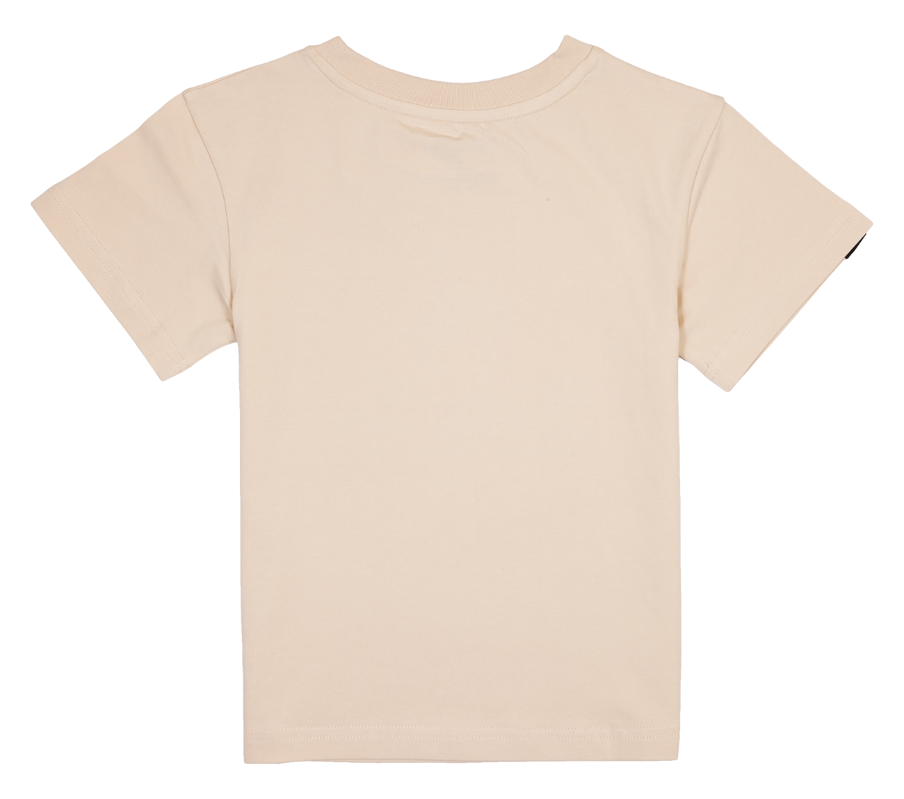 Light beige BinkyBronco t-shirt for kids, featuring a classic crew neck and short sleeves, perfect for everyday wear.